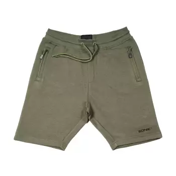 SONIK GREEN FLEECE SHORTS